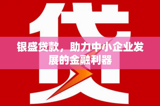 方城银盛贷款，助力中小企业发展的金融利器