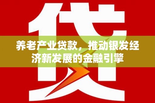 方城养老产业贷款，推动银发经济新发展的金融引擎
