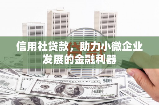 方城信用社贷款，助力小微企业发展的金融利器