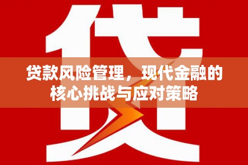 方城贷款风险管理，现代金融的核心挑战与应对策略