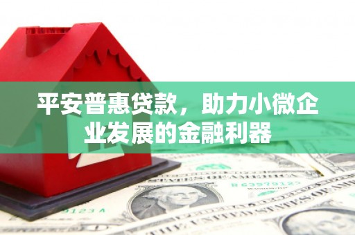 方城平安普惠贷款，助力小微企业发展的金融利器