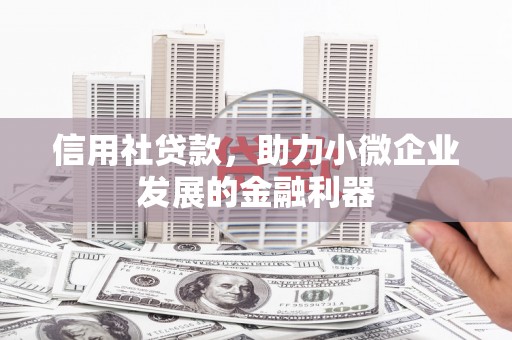 方城信用社贷款，助力小微企业发展的金融利器
